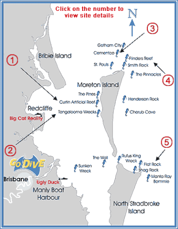 Brisbane Dive Locations