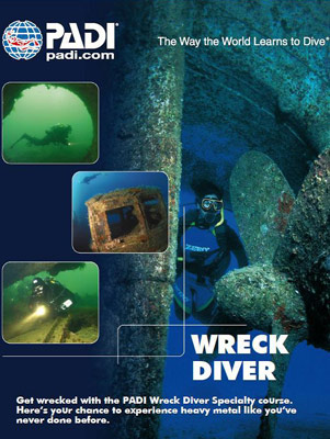 PADI Wreck Diving Brisbane